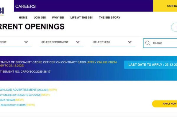 SBI Bank SO Recruitment 2025: Apply online for 1042 Specialist Officer posts at sbi.bank.in - The Times of India