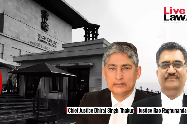 AP High Court Rejects Plea Challenging Decrease Of Reserved PG Medical Seats For In-Service Candidates, Says Reduction Was Favoured By Stats 526227 chief justice dhiraj singh thakur and justice r raghunandan rao.webp