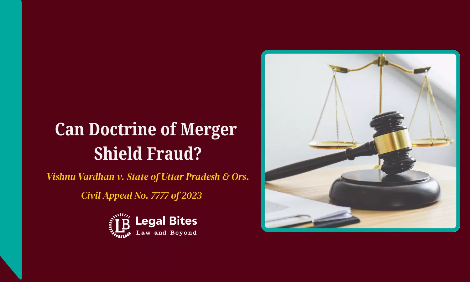 Is It Justified to Apply the Doctrine of Merger Without Examining Its Boundaries? 1 Is It Justified to Apply the Doctrine of Merger Without Examining Its Boundaries?