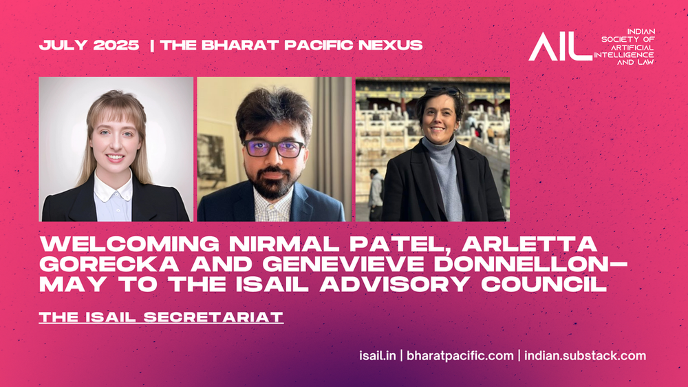 Welcoming Nirmal Patel, Arletta Gorecka and Genevieve Donnellon-May to the ISAIL Advisory Council 1 Welcoming Nirmal Patel, Arletta Gorecka and Genevieve Donnellon-May to the ISAIL Advisory Council